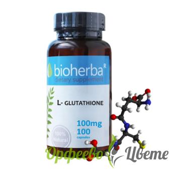 ХРАНИТЕЛНИ ДОБАВКИ Антиоксиданти БИОХЕРБА L-ГЛУТАТИОН капсули 100 мг * 100/ Bioherba L-glutathione 100 mg *100
